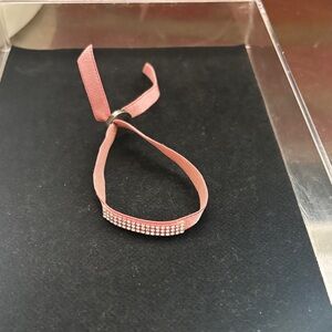 Elegant Pink Bracelet with Rhinestones